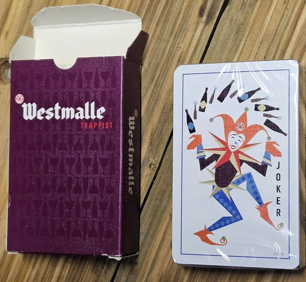 Westmalle Trappist speelkaarten NIEUW
Deze Westm, Verzamelen, Ophalen of Verzenden, Speelkaart(en)