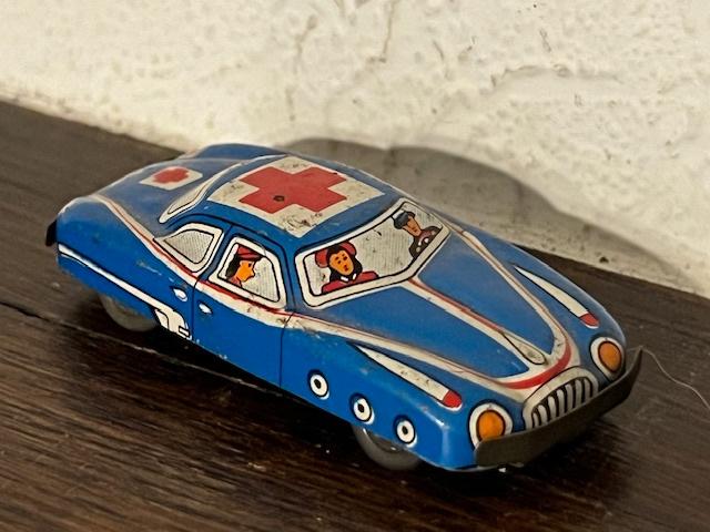 1950's VTG Japan blikken Ambulance, Antiek en Kunst, Ophalen