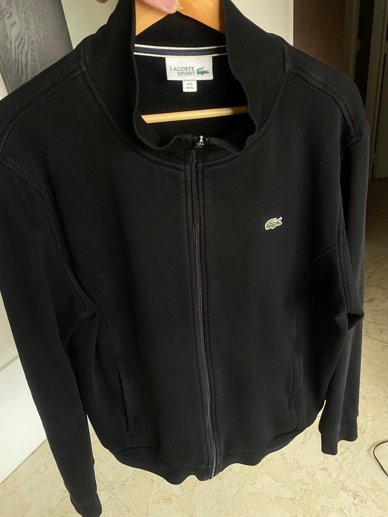 Lacoste vest jas zwart, Verzenden, Zo goed als nieuw, Zwart