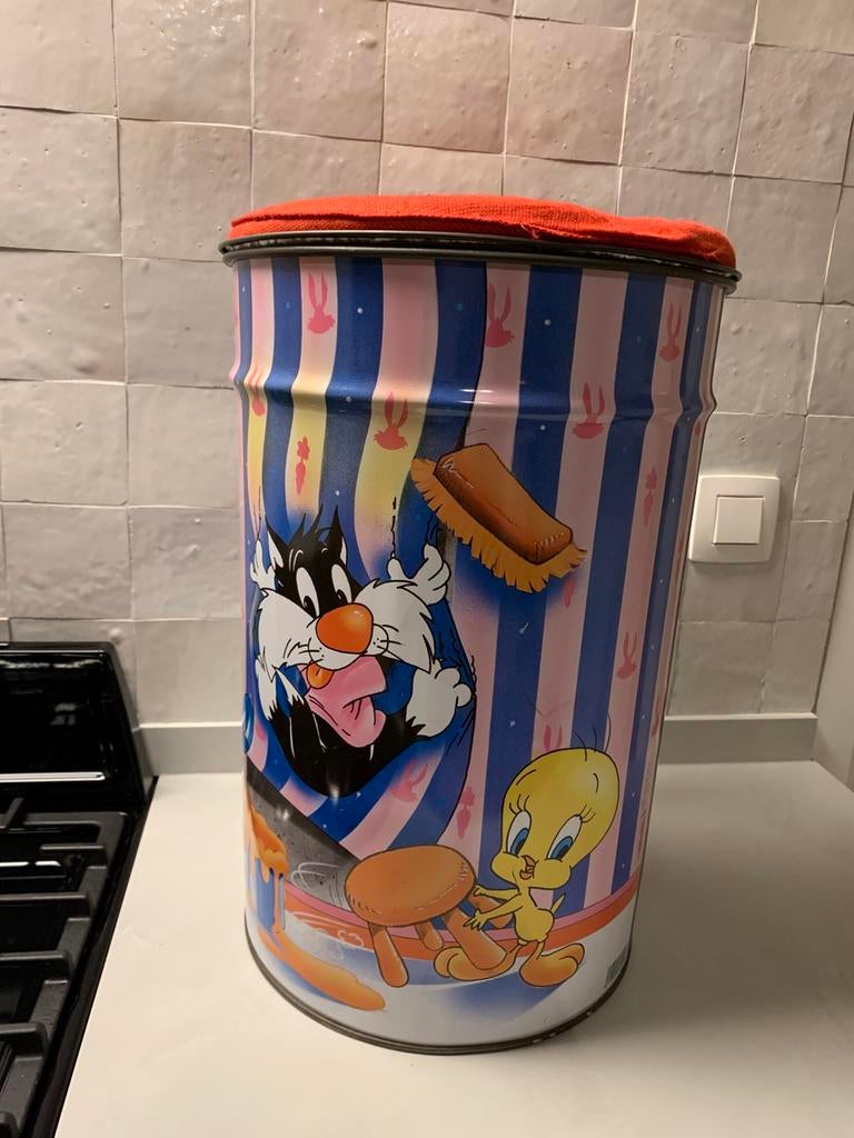 Grand tonneau vintage XL 1993 Warner Bros Looney Tunes, Collections, Enlèvement ou Envoi, Comme neuf