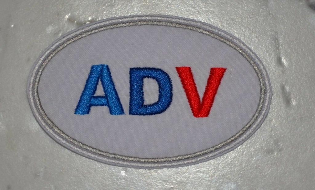 Biker patch ADV (= Adventure) - 102 x 65 mm, Motoren, Ophalen of Verzenden, Nieuw
