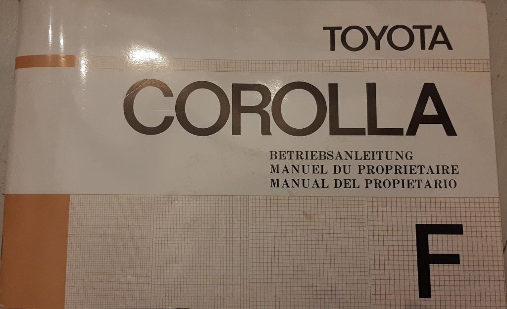 TOYOTA COROLLA onderhoudshandleiding, Auto diversen, Handleidingen en Instructieboekjes, Ophalen of Verzenden