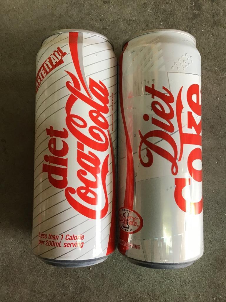 Coca-Cola blikjes 2 diet coke 1/2lit blikjes, Verzenden, Gebruikt, Verpakking