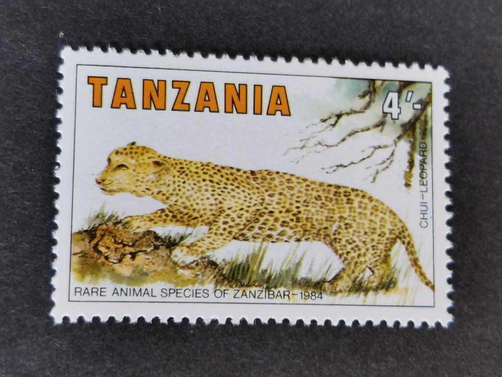 Tanzanie 1985 - animaux sauvages de Zanzibar, léopard **, Enlèvement ou Envoi, Tanzanie, Non oblitéré