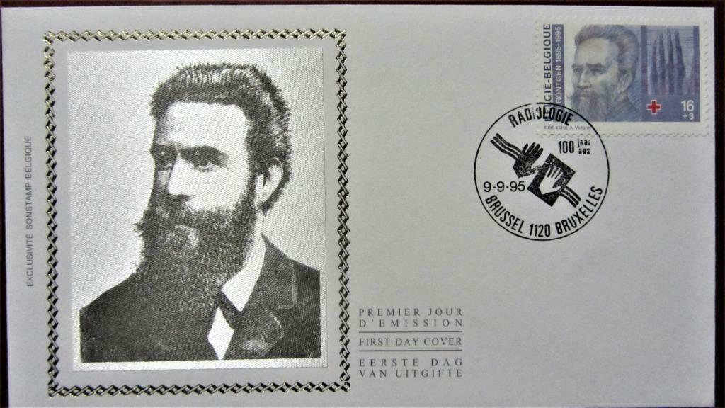 FDC OP ZIJDE- NR. 2613- WILHELM CONRAD- RÖNTGEN., Ophalen of Verzenden, Gestempeld, Overige thema's