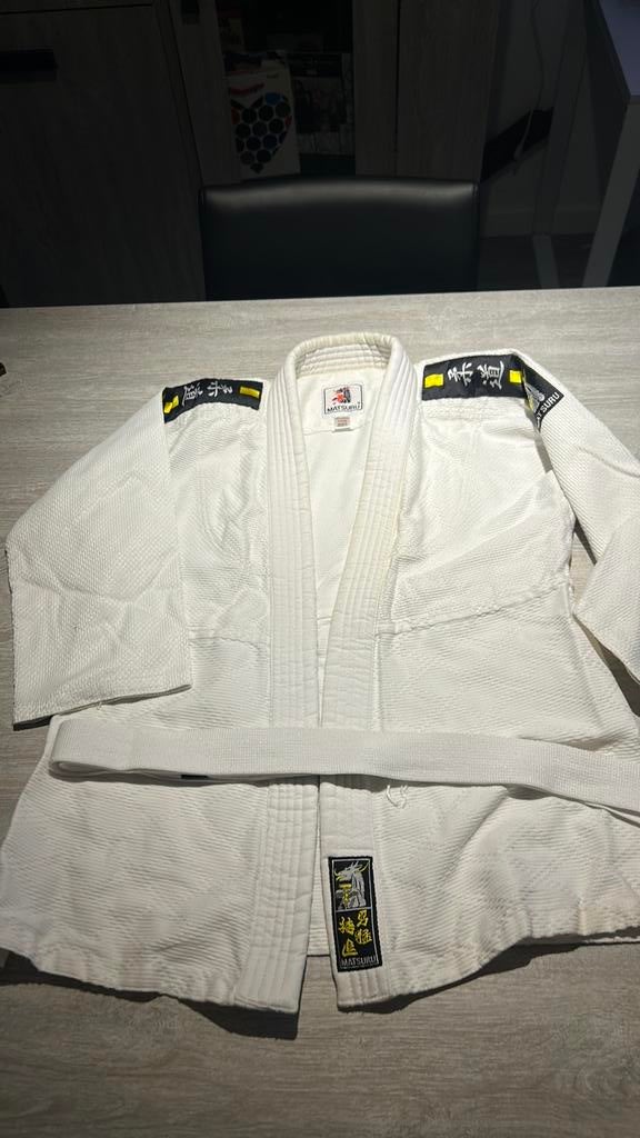 Judopak maat 140, Sport en Fitness, Vechtsporten en Zelfverdediging, Ophalen, Zo goed als nieuw