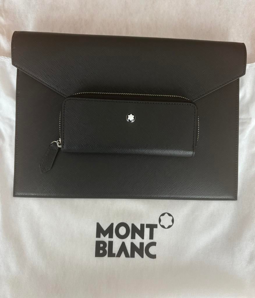 Montblanc pochette cuir sartorial noir, Enlèvement ou Envoi, Comme neuf, Noir, Cuir