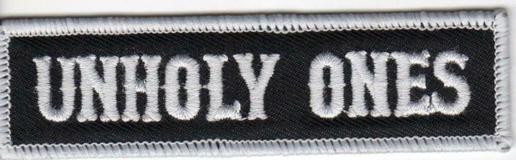 Patch biker Unholy Ones - 100 x 22 mm, Motoren, Ophalen of Verzenden, Nieuw zonder kaartje, Overige typen