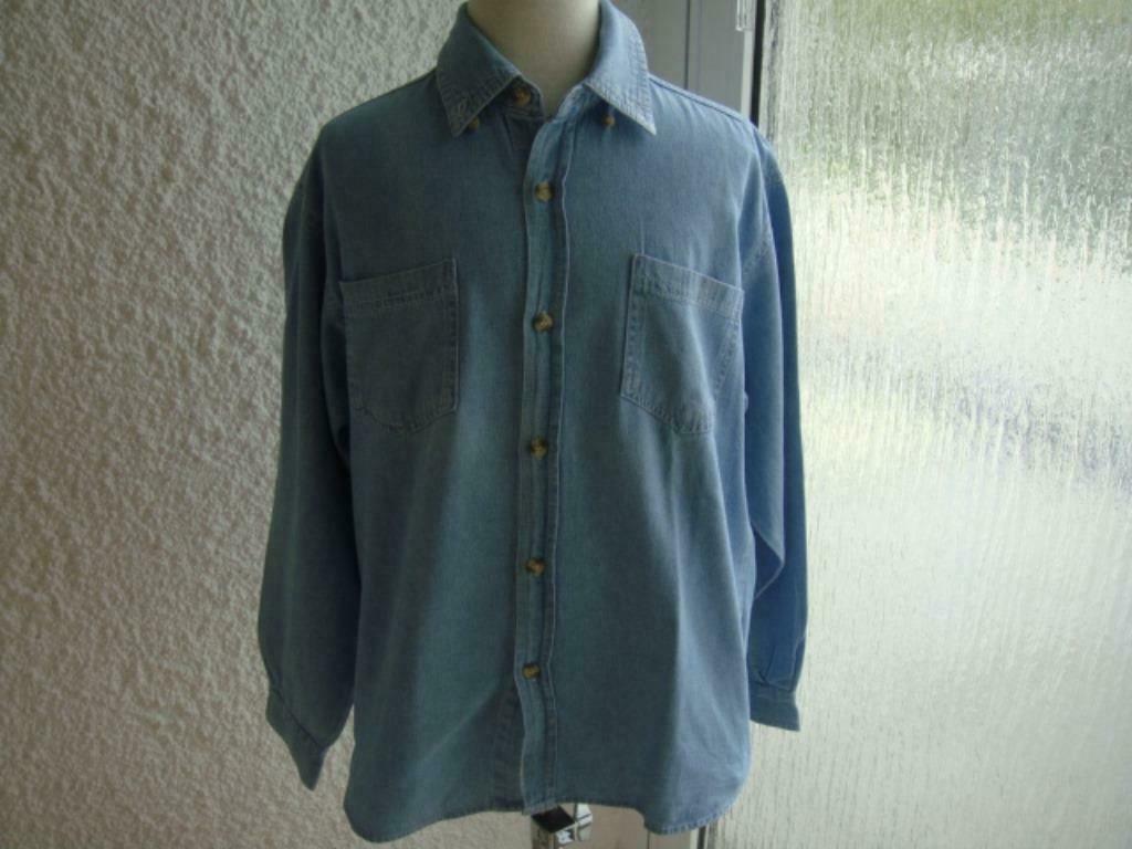 Chemise jeans bleu clair.Marque "Goodies"11/12ans, Enlèvement ou Envoi, Comme neuf, Goodies", Garçon