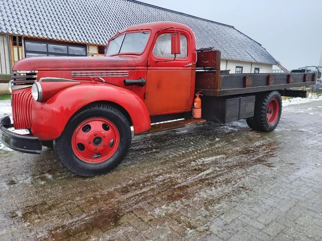 Chevrolet Pick 69Y Flatbed 1942 AK series, Auto's, Chevrolet, Achterwielaandrijving, Handgeschakeld, Particulier, Overige carrosserie