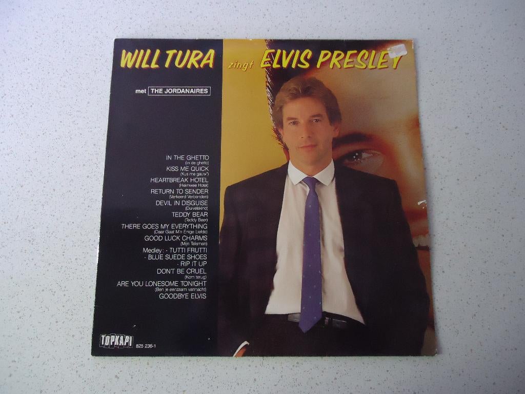 LP van "Will Tura" Zingt Elvis Presley anno 1984., Ophalen of Verzenden, Gebruikt, 12 inch, Levenslied of Smartlap