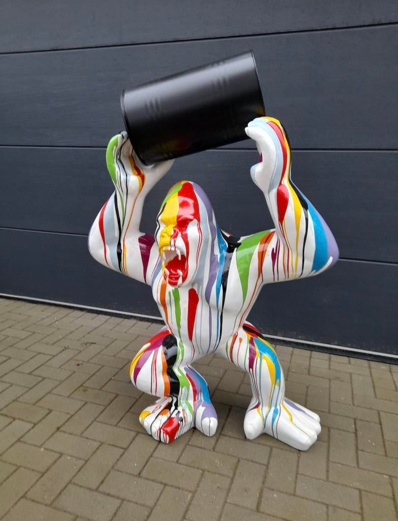 Mega grote Gorilla aap decoratie beeld XXL, Ophalen, Zo goed als nieuw, Dier