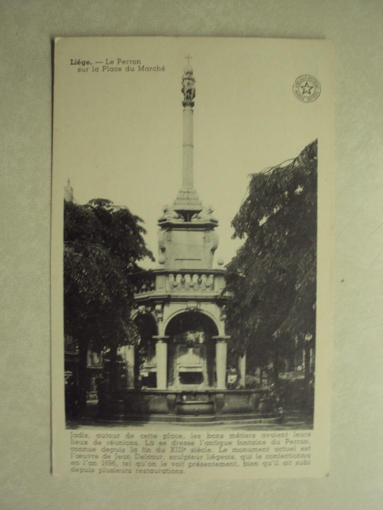 53306 - LIEGE - LE PERRON SUR LA PLACE DU MARCHE, Envoi
