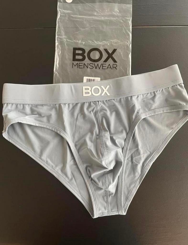 Boîte à slips en microfibre Glide, Envoi, Gris, Box, Slip