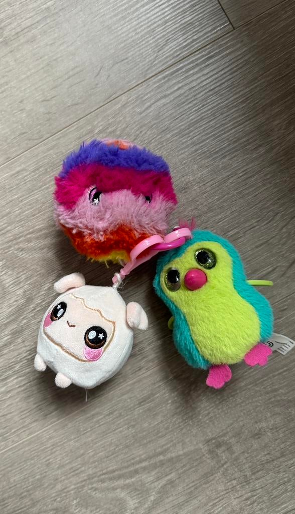 Lot de 3 peluches mochi, Enlèvement ou Envoi, Utilisé