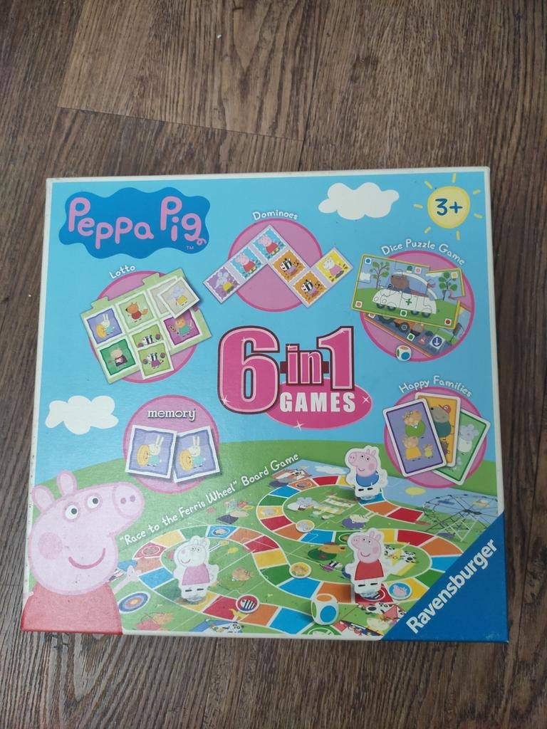 Peppa Pig 6-in-1 Games van Ravensburger, Ophalen, Zo goed als nieuw, Puzzelen