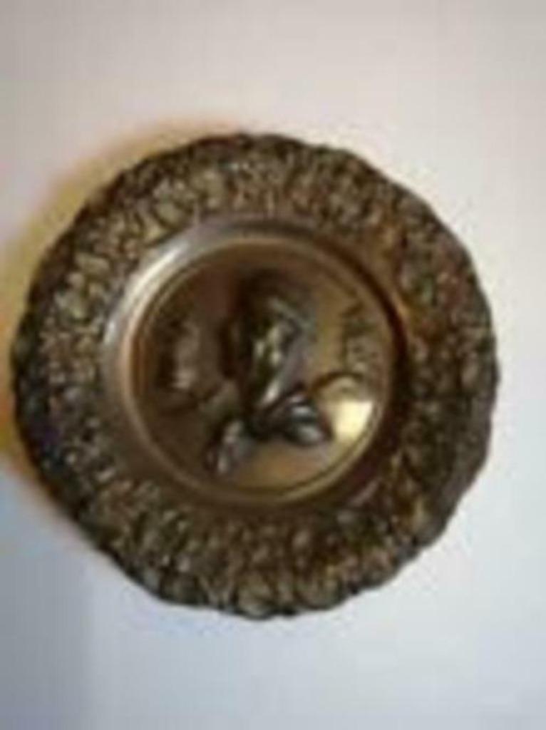 Assiette métallique avec mineur 15 cm, Enlèvement ou Envoi