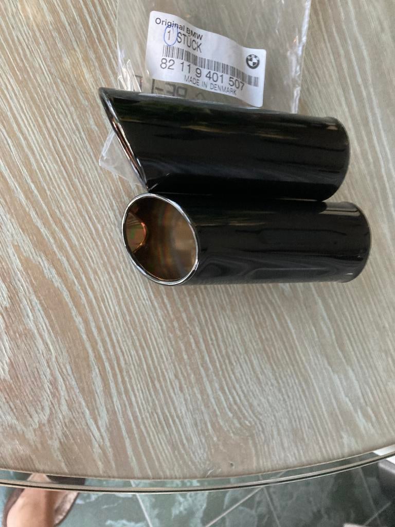 Bmw e30 zwart chrome uitlaatsierstuk, Ophalen of Verzenden, BMW