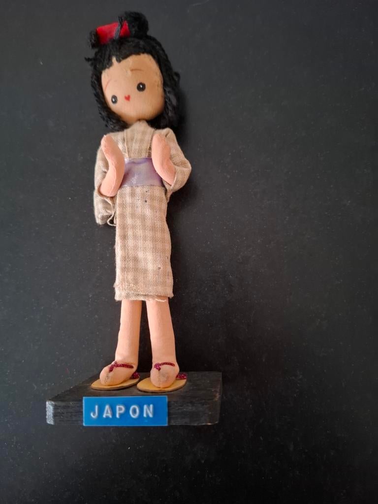 Poupée japonaise vintage, Verzamelen, Poppetjes en Figuurtjes, Ophalen of Verzenden, Zo goed als nieuw