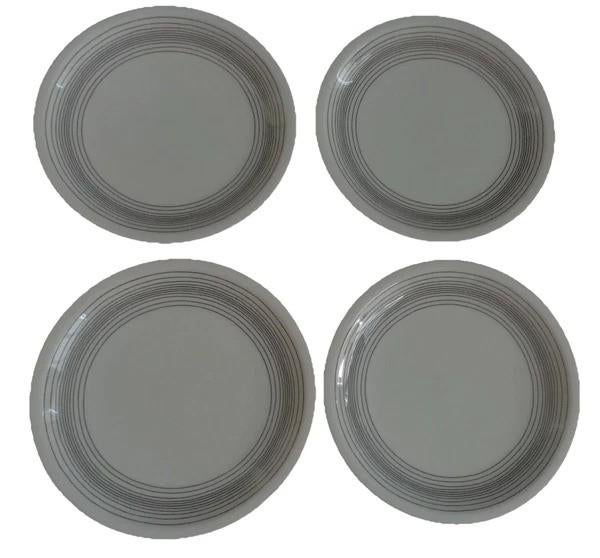 Arzberg 6500 Hellas Lot de 4 assiettes à petit-déjeuner de 1, Assiettes(s), Comme neuf, Autres styles, Porcelaine