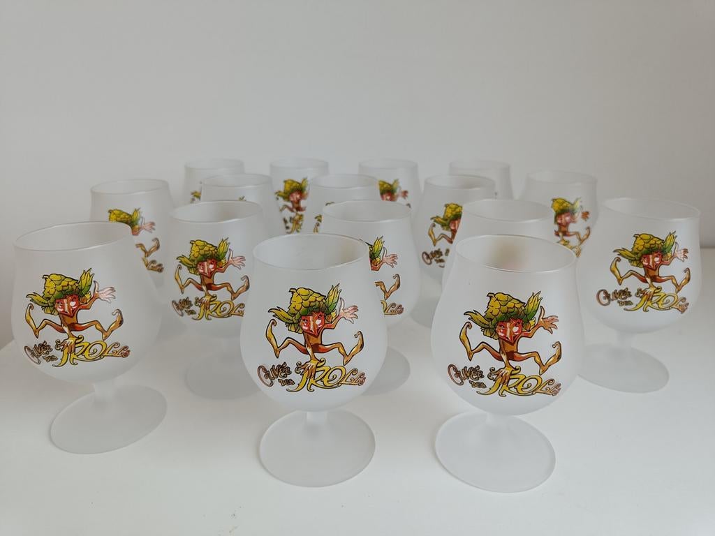 Cuvée des Trolls glazen (16 stuks), Verzamelen, Ophalen
