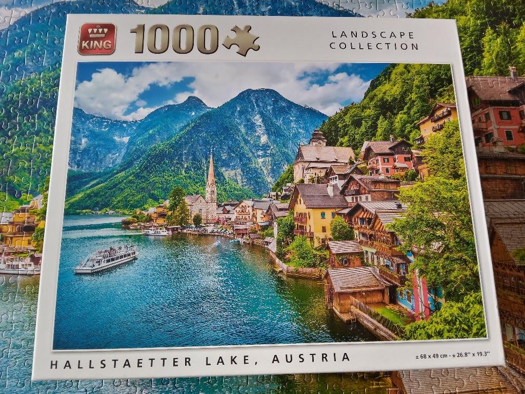 puzzel 1000st-King-Oostenrijk,Hallstaetter meer, Enlèvement ou Envoi, 500 à 1500 pièces, Puzzle