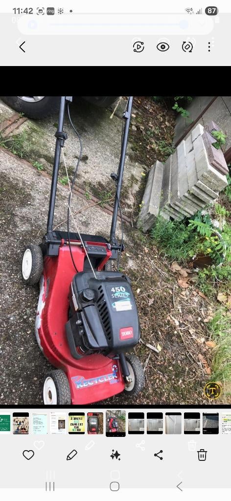 Toro grasmaaier  450 Series, Tuin en Terras, Grasmaaiers, Ophalen of Verzenden, Gebruikt