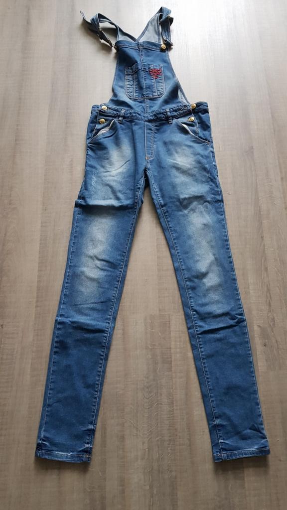 salopette / tuinbroek jeans CKS maat 16 jaar - 176, Kinderen en Baby's, Broek, Meisje, Ophalen of Verzenden, CKS
