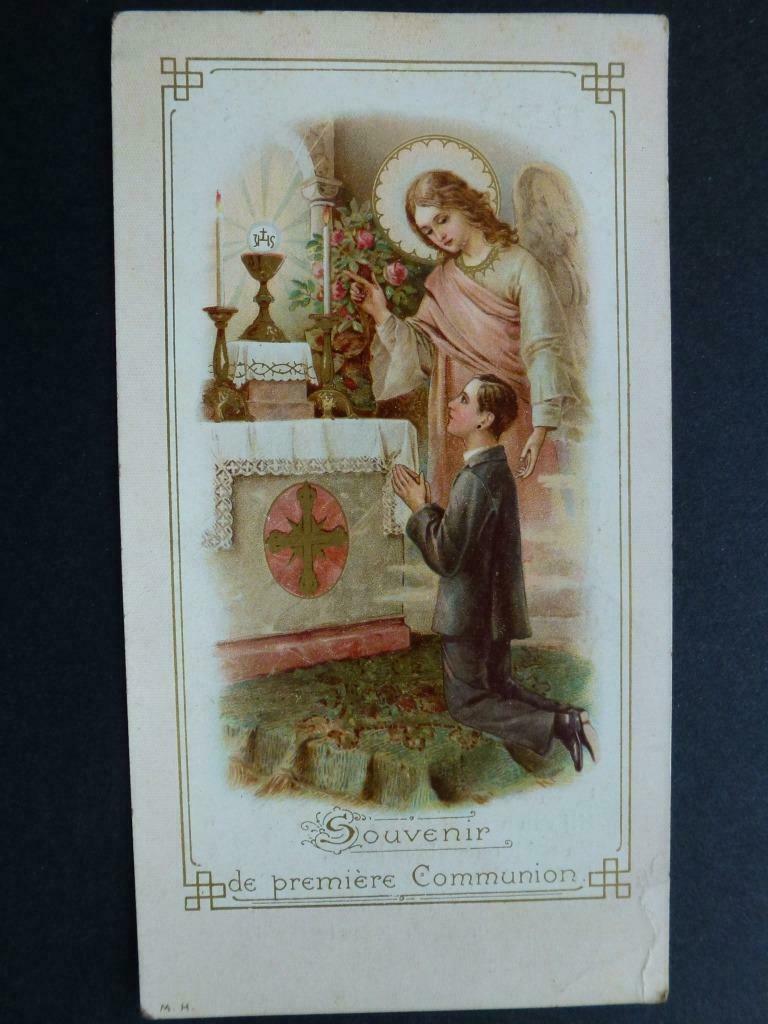 eerste heilige communie Raoul Nicodème Alsemberg 2 mei 1907, Verzamelen, Verzenden, Bidprentje