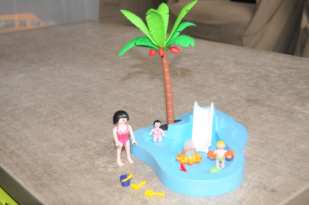 Playmobil 6673 piscine pour bébé avec toboggan complet, Enlèvement ou Envoi, Utilisé, Ensemble complet
