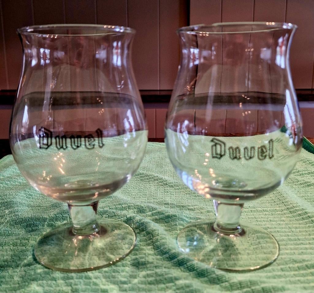 Vintage duvelglazen, Verzamelen, Ophalen, Zo goed als nieuw, Duvel