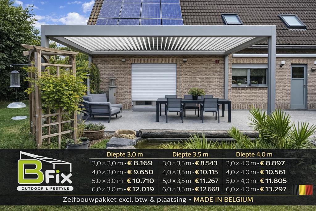 Installer vous-même le toit à lattes ? C'est possible !, Jardin & Terrasse, Verrières, Neuf, Pavillon de jardin, Enlèvement ou Envoi
