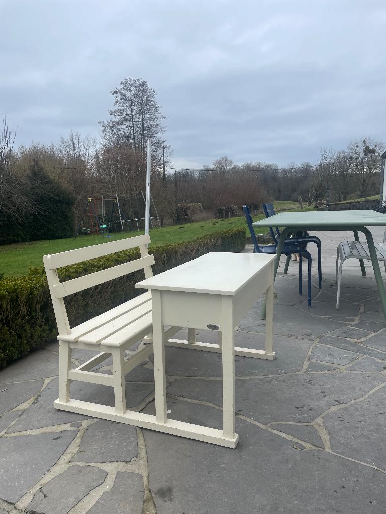Volledig houten kinderbureau, Ophalen, Gebruikt, Tafel(s) en Stoel(en)