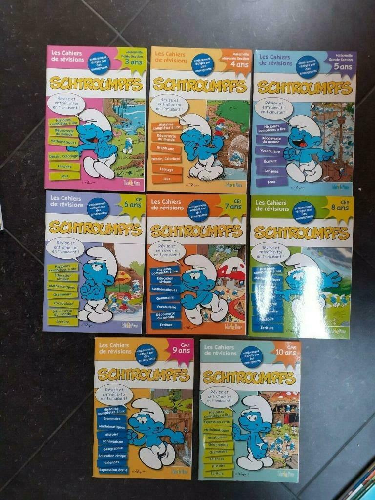 "Les schtroumpfs" 8 Cahiers de révision Peyo, Ophalen of Verzenden, Nieuw, Verschillende Smurfen, Overige typen