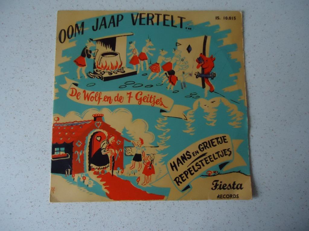 Vintage" Sprookjes LP "Oom Jaap Vertelt" van Fiesta Records, Enlèvement ou Envoi, Utilisé, Fable ou Conte (de fées)