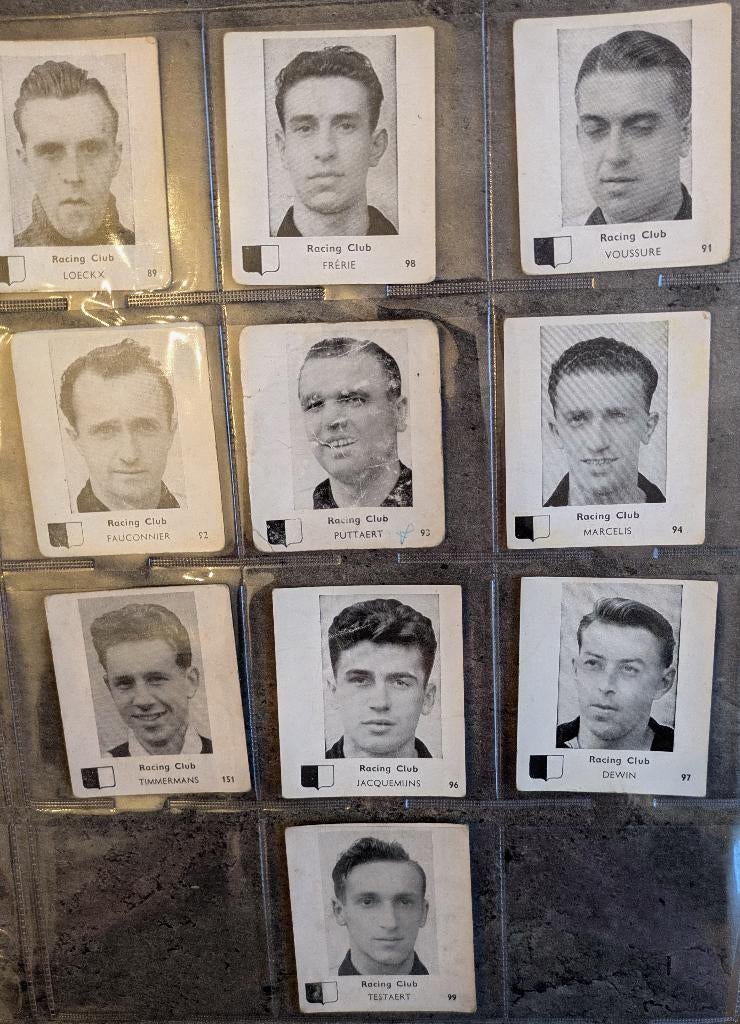 Voetbal prenten BELGIAN CHEWING GUM 1950/51 rac.club, Verzenden