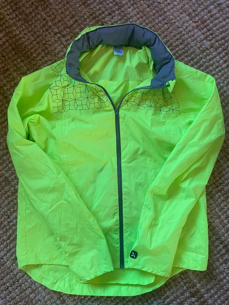Fluo fietsjas water/wind bestendig m. 153-162cm, Kinderen, M, Ophalen of Verzenden, Zo goed als nieuw