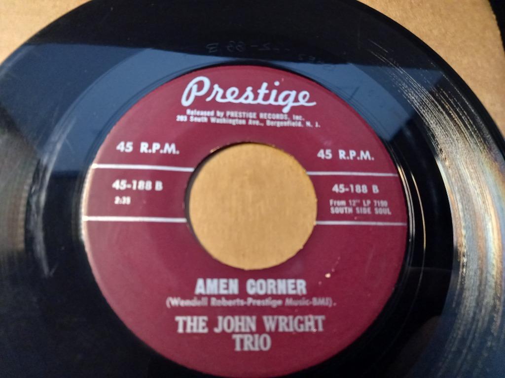 The John Wright Trio ‎– Sin Corner / Amen Corner '7, Gebruikt, 7 inch, Single, Ophalen of Verzenden