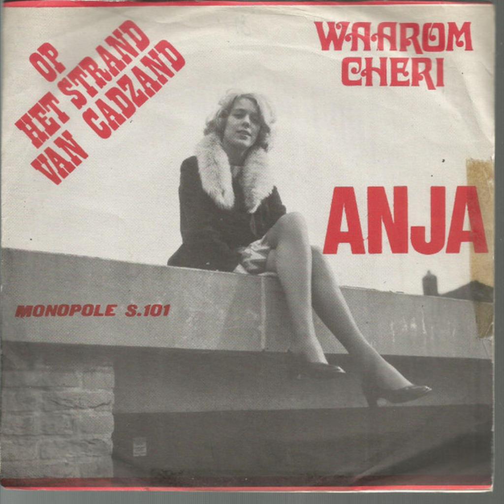 single anja --op het strand van cadzand --, Ophalen of Verzenden, 7 inch, Nederlandstalig, Single