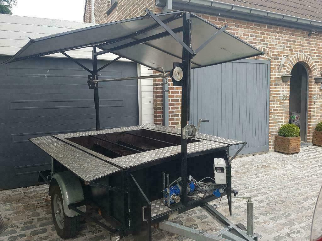 tourne broche de 20 a 200 pers,barbecue,remorque frigo, Hobby & Loisirs créatifs, Bricolage, Utilisé