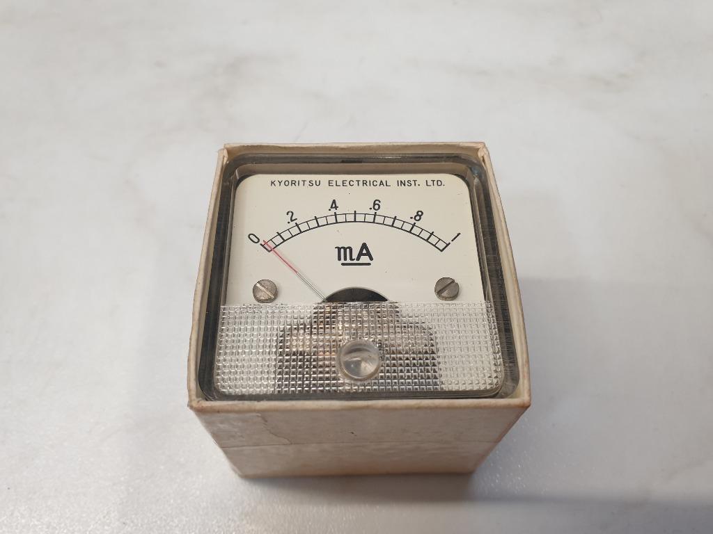 jw1157: vintage paneelmetertje MR-2P 1mA , merk KEW : kyorit, Enlèvement ou Envoi, Comme neuf