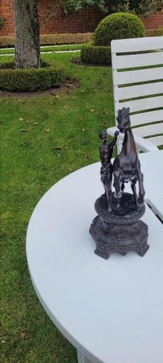 2 paarden in kunstbrons, Antiek en Kunst, Ophalen