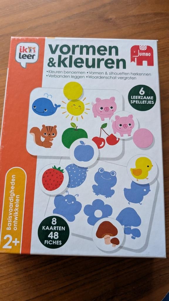 Vormen & kleuren Bingo, Ophalen