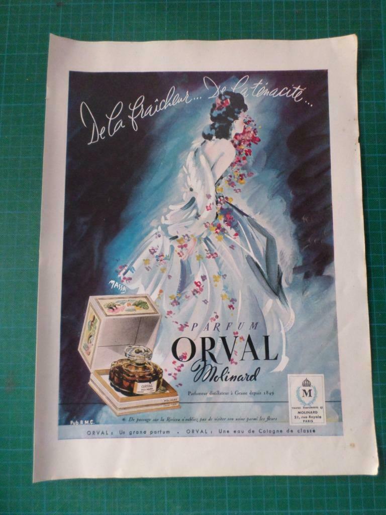 Parfum MOLINARD - publicité papier - 1947, Enlèvement ou Envoi, Utilisé, Autres types