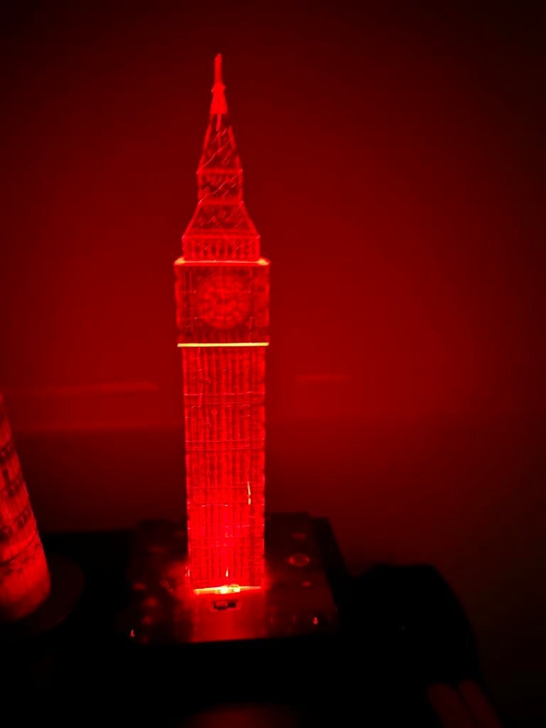 Ravensburger 3D puzzel - Big Ben London - met licht Night Ed, Hobby en Vrije tijd, Ophalen of Verzenden, Zo goed als nieuw
