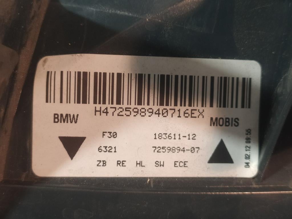 Bmw F30 achterlichten 63217259894/7259894, Ophalen, Gebruikt, BMW