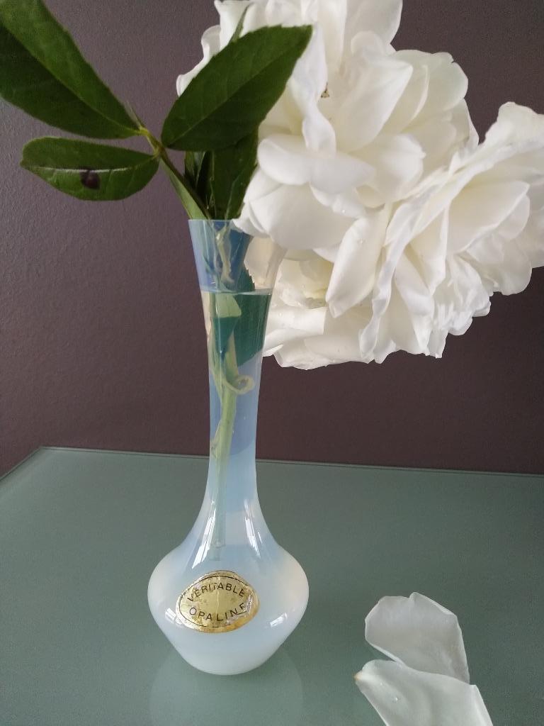Vase soliflore en opaline, Antiquités & Art, Enlèvement ou Envoi