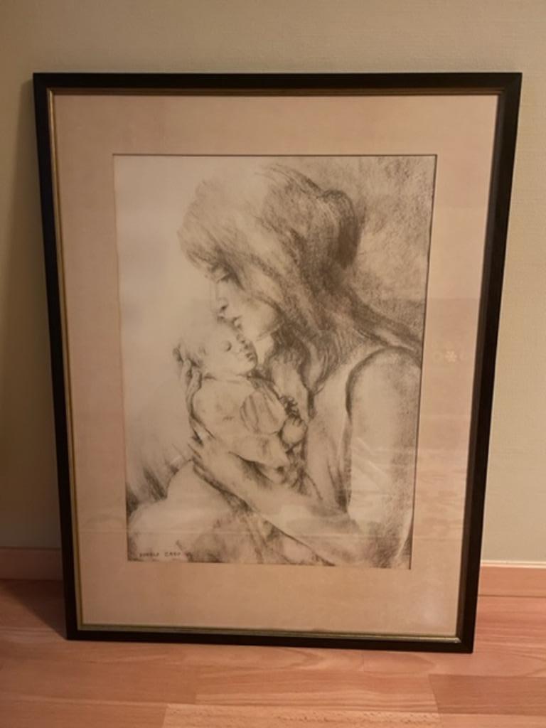 kader met pentekening, Ophalen