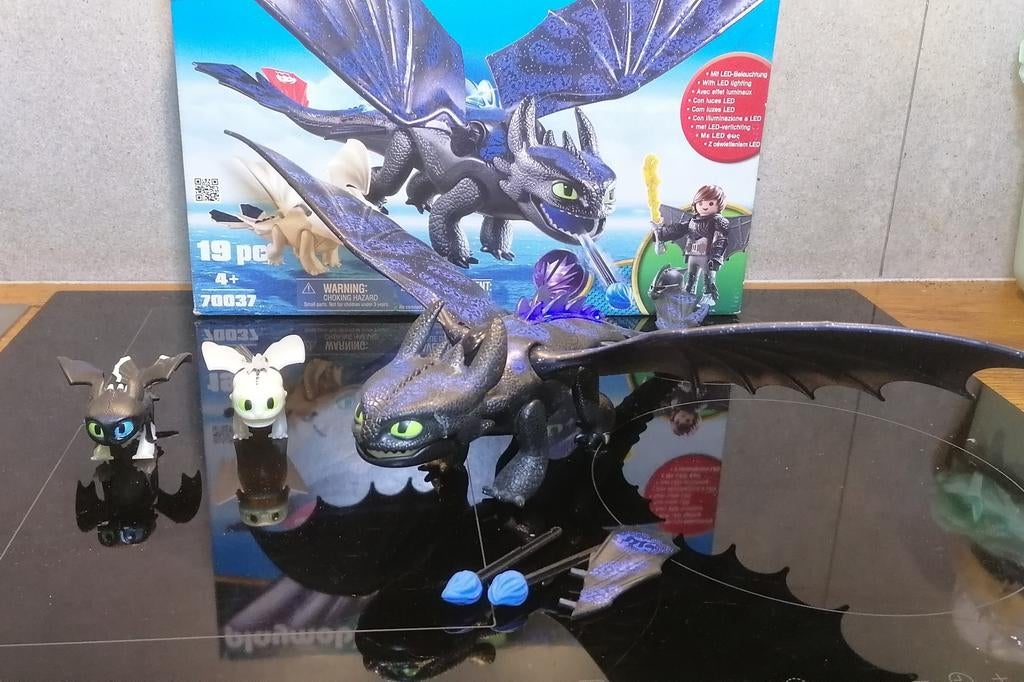 BXL  Playmobil Dragons 70037 Krokmou et ses petits, Enlèvement ou Envoi, Utilisé