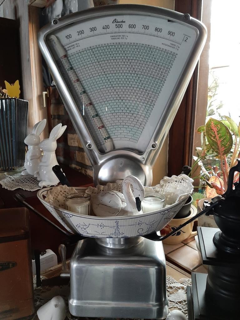 Vintage weegschaal Bizerba zonder decoratie, Ophalen